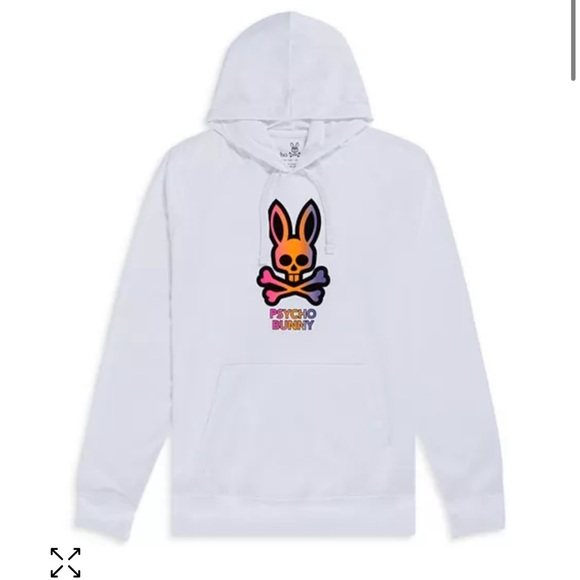 Psycho Bunny Other - Psycho Bunny Dylan Pima Cotton Gradient Logo Print Regular Fit Hoodie xxl